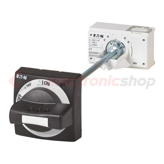 Ajtókuplung forgató hajtás teljesítménymegszakítóhoz fekete zárható NZM1-XTVD EATON - 260166