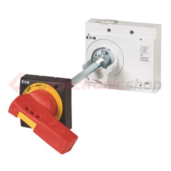 Ajtókuplung forgató hajtás teljesítménymegszakítóhoz piros vészleállító zárható NZM3-XTVDVR EATON - 260182
