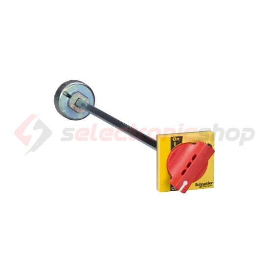 Ajtókuplung forgatókar INS250-hez tengellyel piros/sárga zárható ajtózárral Schneider - LV431051