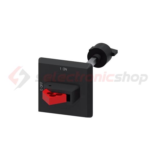 Ajtókuplung forgatókar S0...S3-megszakítóhoz 130mm tengellyel tengellyel zárható SIRIUS SIEMENS - 3RV2926-0B