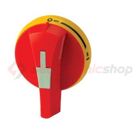 Ajtókuplungos hajtás 100..125A / M3 terheléskapcsolókhoz piros/sárga IP65 SOCOMEC - 14841111