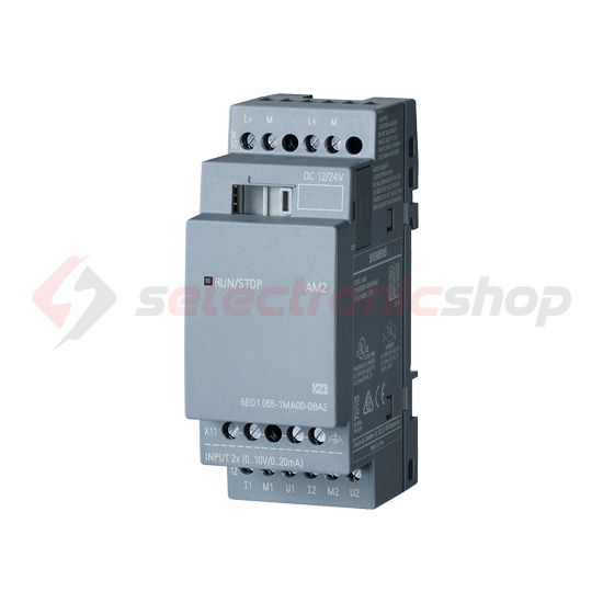 Analóg bemeneti modul 0...10V/0(4)...20mA 10Bit 2AI LOGO! SIEMENS - 6ED1055-1MA00-0BA2