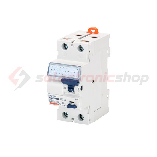 Áram-védőkapcsoló (Fi-relé) analóg 2P 40A 30mA A-típus 10kA 90RCD IDP GEWISS - GWD4032
