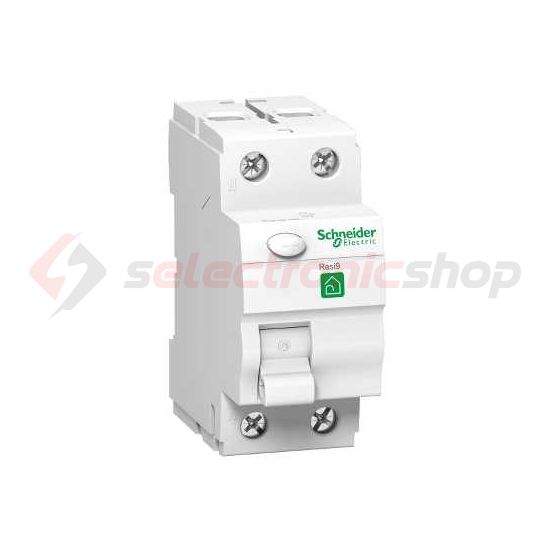 Áram-védőkapcsoló (Fi-relé) analóg 2P 40A 30mA A-típus 6kA Resi9 R Schneider - R9R01240