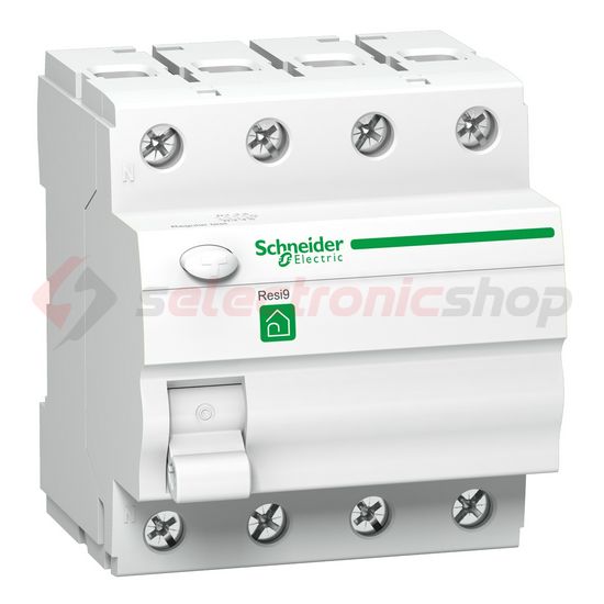 Áram-védőkapcsoló (Fi-relé) analóg 4P 40A 30mA A-típus 6kA Resi9 R Schneider - R9R01440