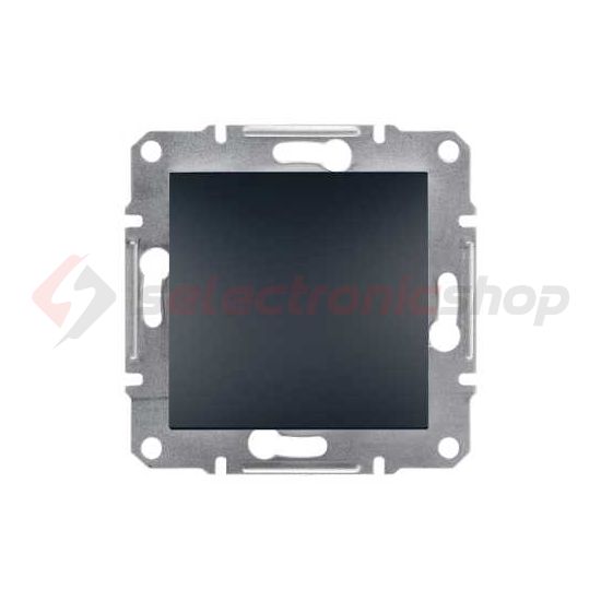 Asfora 101 1P kapcsoló betét teljes  fedéllel antracit süllyesztett rugós IP44 1- Schneider - EPH0100271