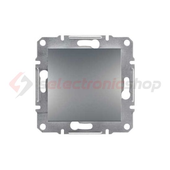 Asfora 101 1P kapcsoló betét közp. fedéllel nemesacél süllyesztett rugós IP20 1- Schneider - EPH0100162