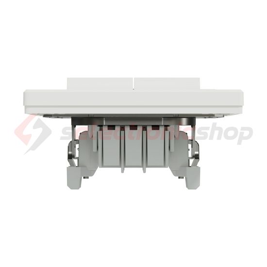 Asfora 106+6 kettős váltókapcsoló betét teljes fedéllel fehér süllyesztett csavaros Schneider - EPH0600121