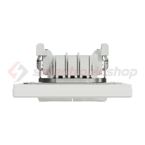 Asfora 106+6 kettős váltókapcsoló betét teljes fedéllel fehér süllyesztett csavaros Schneider - EPH0600121