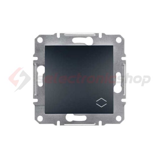 Asfora 106 váltókapcsoló betét közp. fedéllel antracit süllyesztett rugós IP20 1- Schneider - EPH0400171