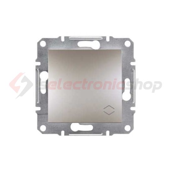 Asfora 106 váltókapcsoló betét közp. fedéllel bronz süllyesztett rugós IP20 1- Schneider - EPH0400169