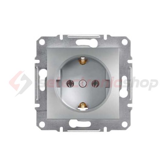 Asfora 162 dugalj földelt alumínium IP20 süllyesztett Schneider - EPH2900161