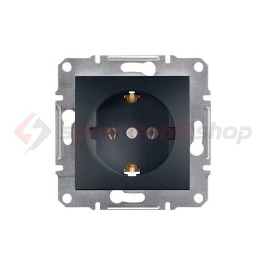 Asfora 162 dugalj földelt antracit IP20 süllyesztett Schneider - EPH2900171