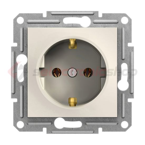 Asfora 162 dugalj földelt krém IP20 keret nélkül süllyesztett Schneider - EPH2970123