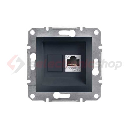 Asfora adatcsatlakozó dugalj STP Cat5e süllyesztett antracit Schneider - EPH5000171