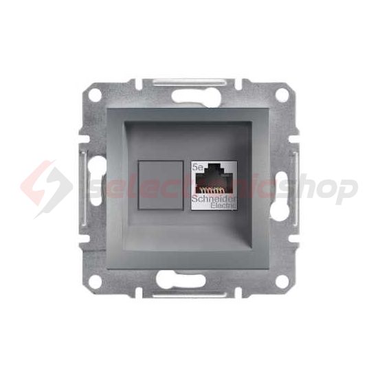 Asfora adatcsatlakozó dugalj STP Cat5e süllyesztett nemesacél Schneider - EPH5000162