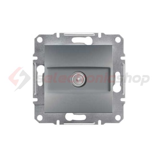 Asfora antenna aljzat TV süllyesztett komplett acél 1-kimenet végzáró 1dB/860MHz Schneider - EPH3200162