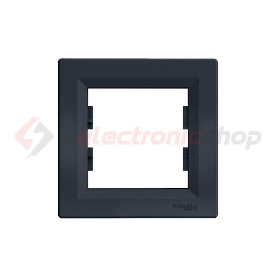 Asfora keret 1-es antracit vízszintes és függőleges műanyag Schneider - EPH5800171