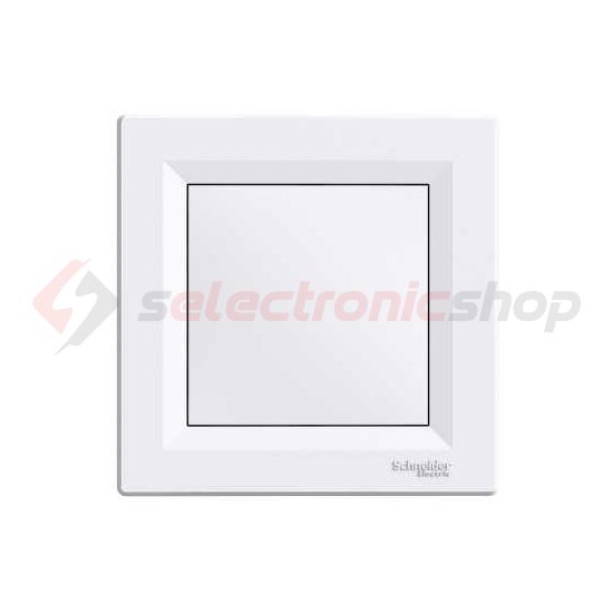 Asfora vakfedél kerettel vakfedél fehér üres-jel IP20 műanyag fényes karom és csavar Schneider - EPH5600121