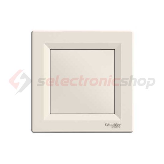 Asfora vakfedél kerettel vakfedél krém üres-jel IP20 műanyag fényes karom és csavar Schneider - EPH5600123