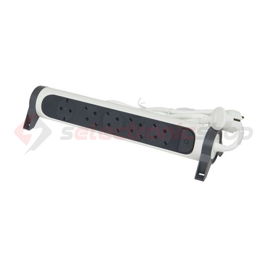 Asztali elosztósor 3680W gyerekvédős fehér/fekete forgatható 1.5mm2 1.5m 16A IP20 Premium LEGRAND - 694531