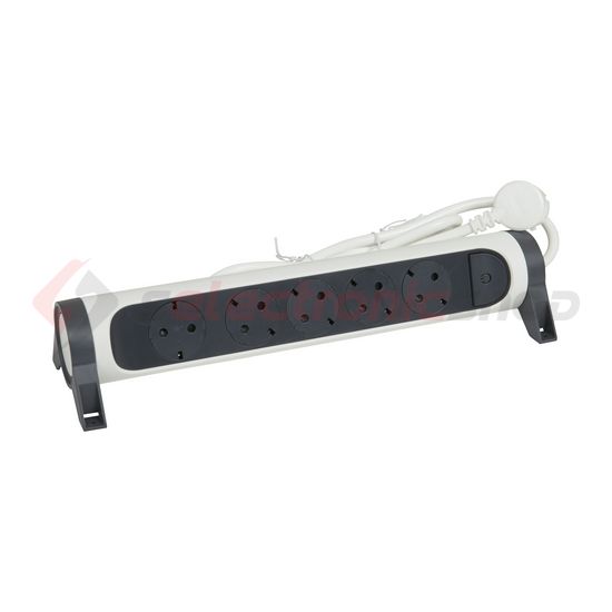 Asztali elosztósor 3680W gyerekvédős fehér/fekete forgatható 1.5mm2 1.5m 16A IP20 Premium LEGRAND - 694531