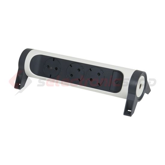 Asztali elosztósor 3680W gyerekvédős fehér/fekete forgatható 3x2P+E/230V 16A IP20 Premium LEGRAND - 694543
