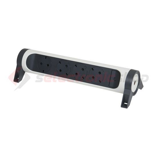 Asztali elosztósor 3680W gyerekvédős fehér/fekete forgatható 4x2P+E/230V 16A IP20 Premium LEGRAND - 694544