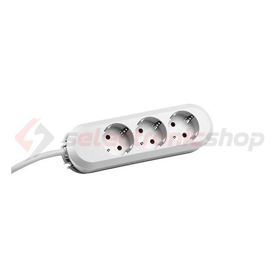 Asztali elosztósor gyerekvédős vezeték nélkül 188mm 1.5mm2/ 1.5m 3x2P+E/230V 16A Smart Bachmann - 388.270