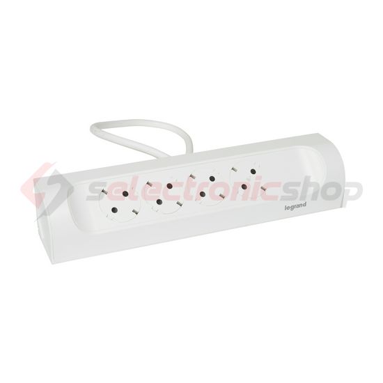 Asztali elosztósor sarokba 3680W 1m 4x2P+E/230V 16A fehér IP20 PerfectFit LEGRAND - 694501