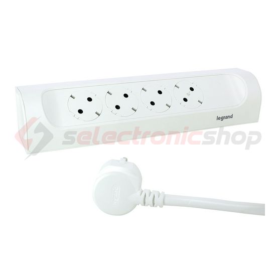Asztali elosztósor sarokba 3680W 1m 4x2P+E/230V 16A fehér IP20 PerfectFit LEGRAND - 694501