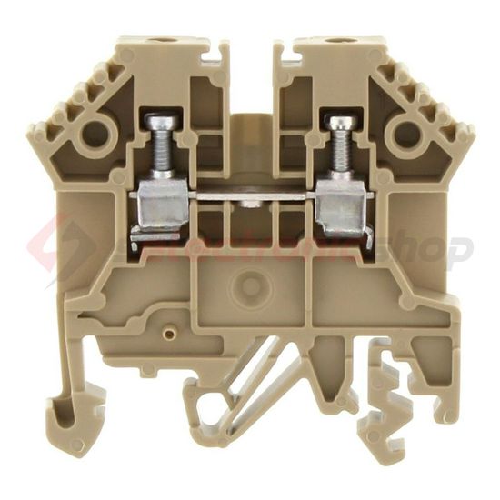 Átmenő sorkapocs TS32/35 1-szintes 24A 0,2-2,5mm2/érvéghüvely bézs csavaros/ RK 2,5 BG CONTA-CLIP - 1296.2