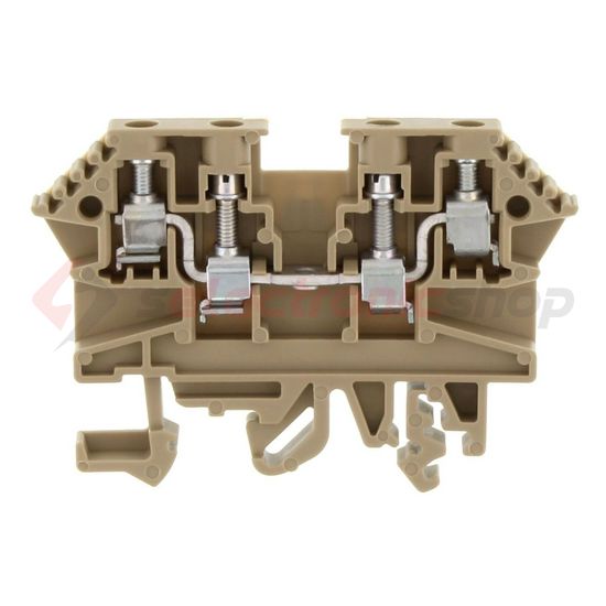 Átmenő sorkapocs TS32/35 1-szintes 24A 0,2-2,5mm2/érvéghüvely bézs RK 2,5-4/ZRL BG CONTA-CLIP - 1211.2