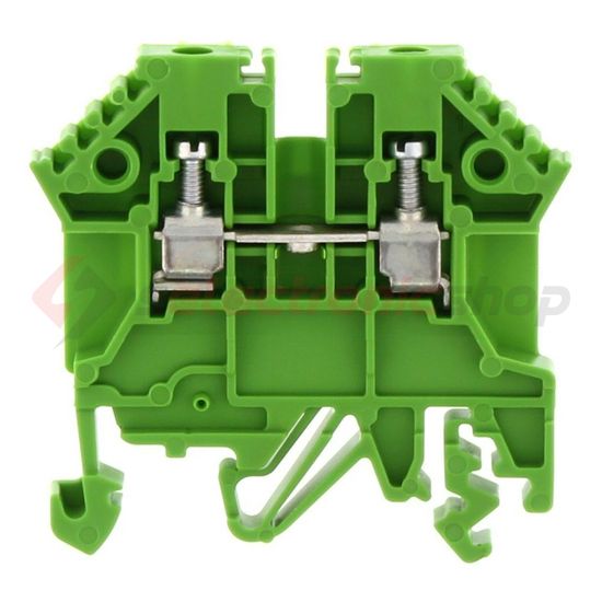 Átmenő sorkapocs TS32/35 1-szintes 24A 0,2-2,5mm2/érvéghüvely zöld csavaros/ RK 2,5 GN CONTA-CLIP - 1296.1