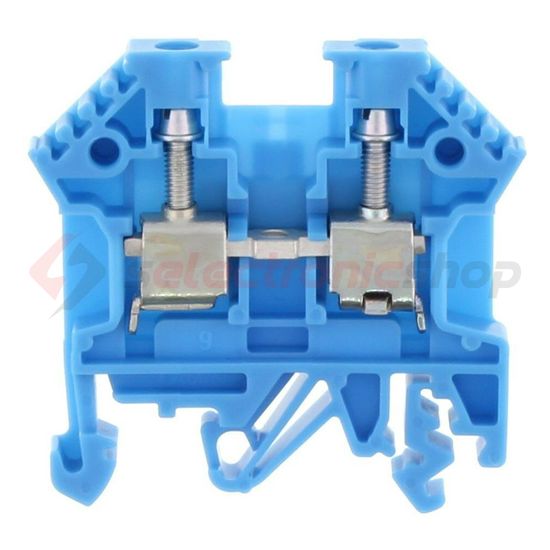 Átmenő sorkapocs TS32/35 1-szintes 32A 0,2-4mm2/érvéghüvely kék csavaros/ RK 2,5-4 BU CONTA-CLIP - 1001.5