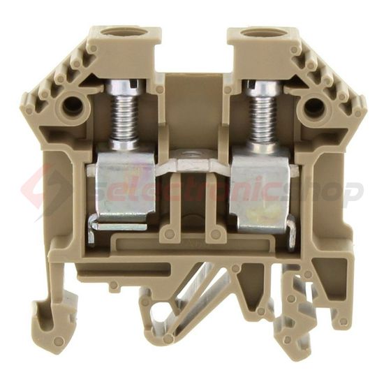 Átmenő sorkapocs TS32/35 1-szintes 57A 0,2-10mm2/érvéghüvely bézs csavaros/ RK 6-10 BG CONTA-CLIP - 1005.2