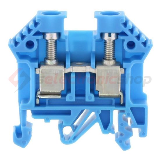 Átmenő sorkapocs TS32/35 1-szintes 57A 0,2-10mm2/érvéghüvely kék csavaros/ RK 6-10 BU CONTA-CLIP - 1005.5