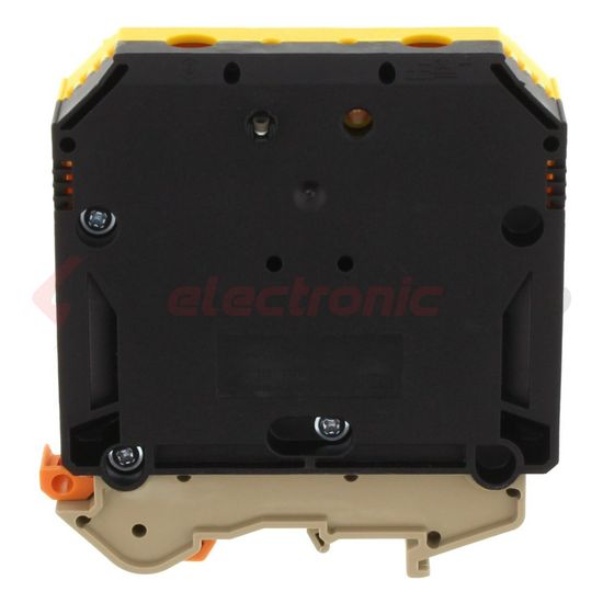 Átmenő sorkapocs TS32/35 fekete-sárga imbuszcsavaros 1-szintes 232A RK 95/PE BKYE CONTA-CLIP - 1568.2