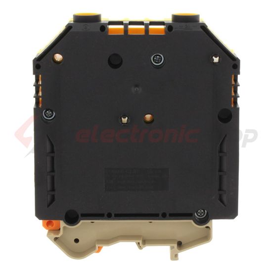 Átmenő sorkapocs TS32/35 fekete-sárga imbuszcsavaros 1-szintes 309A RK 150/PE BKYE CONTA-CLIP - 1569.2