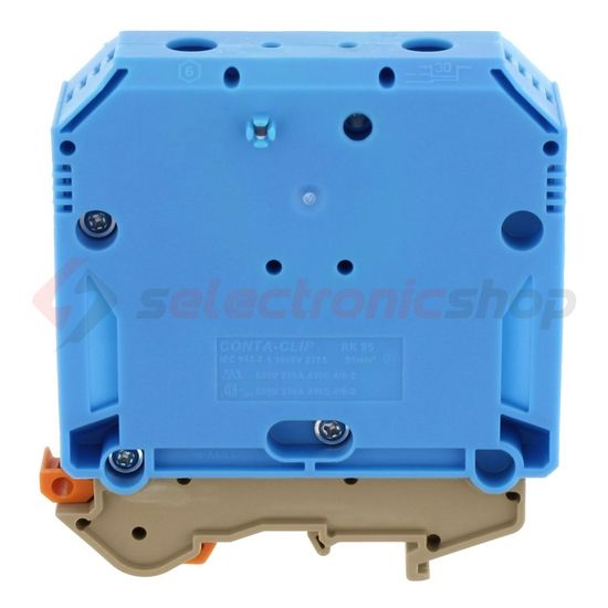 Átmenő sorkapocs TS32/35 imbuszcsavaros 1-szintes 232A 35-95mm2/érvéghüvely RK 95 BU CONTA-CLIP - 1122.5