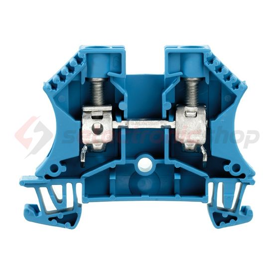 Átmenő sorkapocs TS35 1-szint 2-poz 1.5-10mm2/érvéghüvely 57A kék csavaros WDU 10 BL Weidmüller - 1020380000