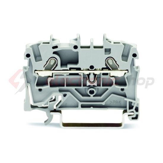 Átmenő sorkapocs TS35 1-szintes 18A 0.75-1.5mm2 szürke rugószorításos rugószorításos WAGO - 2001-1201