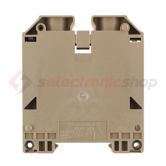 Átmenő sorkapocs TS35 1-szintes 192A 16-70mm2/érvéghüvely bézs csavaros WDU 70N/35 Weidmüller - 9512190000