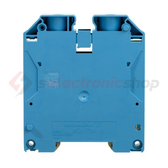 Átmenő sorkapocs TS35 1-szintes 192A 16-70mm2/érvéghüvely kék csavaros WDU 70N/35 BL Weidmüller - 9512420000