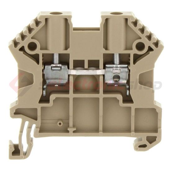 Átmenő sorkapocs TS35 1-szintes 24A 0,2-2,5mm2/érvéghüvely bézs SRK 2,5/2A BG CONTA-CLIP - 17100.2