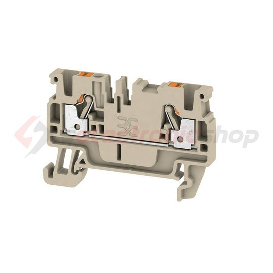 Átmenő sorkapocs TS35 1-szintes 24A 0.5-2.5mm2 bézs dugaszolós A2C 2.5 Weidmüller - 1521850000