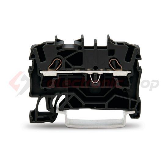 Átmenő sorkapocs TS35 1-szintes 24A 0.75-2.5mm2 fekete rugószorításos rugószorításos WAGO - 2002-1205