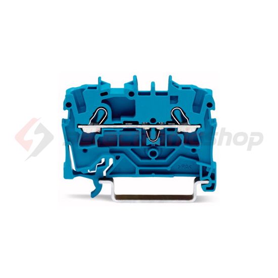 Átmenő sorkapocs TS35 1-szintes 24A 0.75-2.5mm2 kék rugószorításos rugószorításos WAGO - 2002-1204