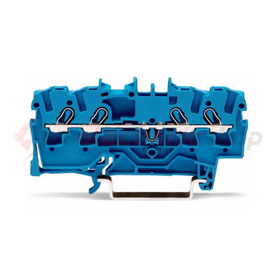 Átmenő sorkapocs TS35 1-szintes 24A 0.75-2.5mm2 kék rugószorításos rugószorításos WAGO - 2002-1404