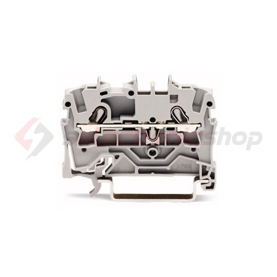 Átmenő sorkapocs TS35 1-szintes 24A 0.75-2.5mm2 szürke rugószorításos rugószorításos WAGO - 2002-1201